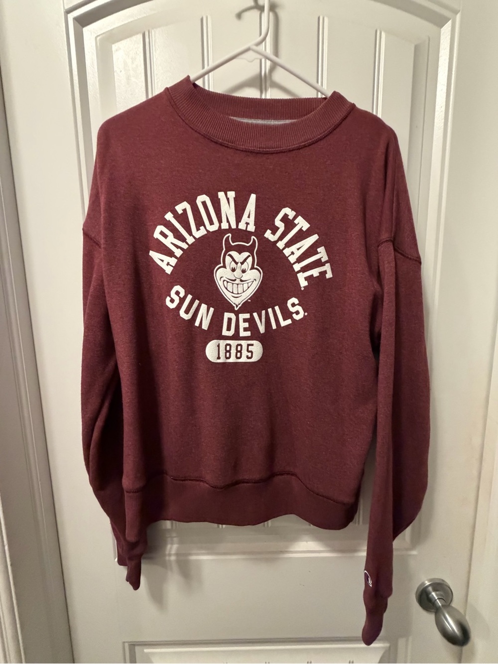 Champion Maroon Arizona State Sun Devils Crewneck Sweatshirt